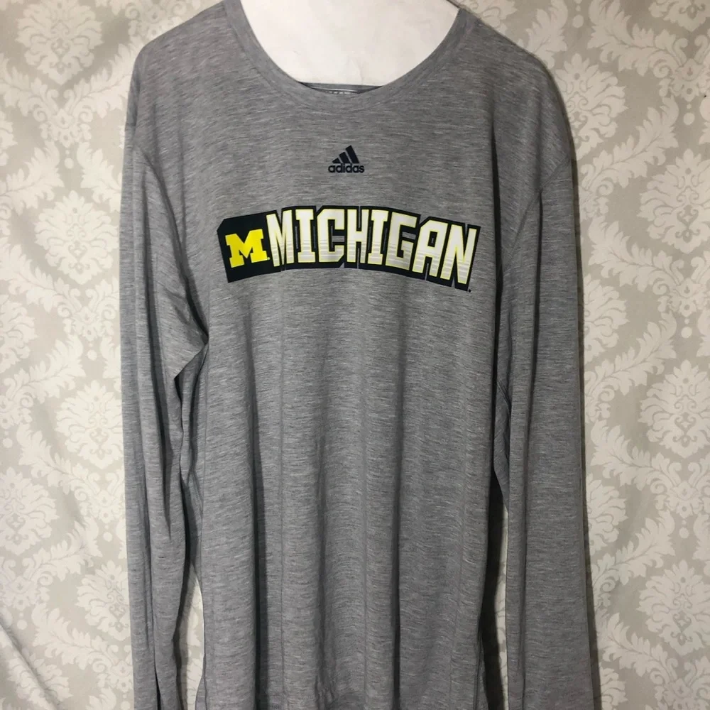 Adidas “Michigan” Long Sleeve Tee XL